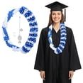 thumbnail image 1 of Kicpot Graduation Leis Class of 2026 Grad Ribbon Leis Double Braided Necklace Hawaiian Flower Garland with Metal Graduation Cap Hanging Keepsake Ornament for Him Her Graduation Party Decorations, 1 of 11