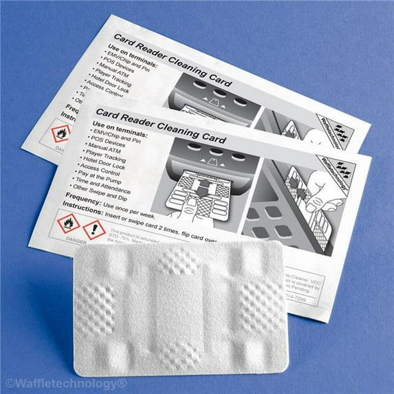 Kicteam Card Reader Cleaning Card with Waffle Technology