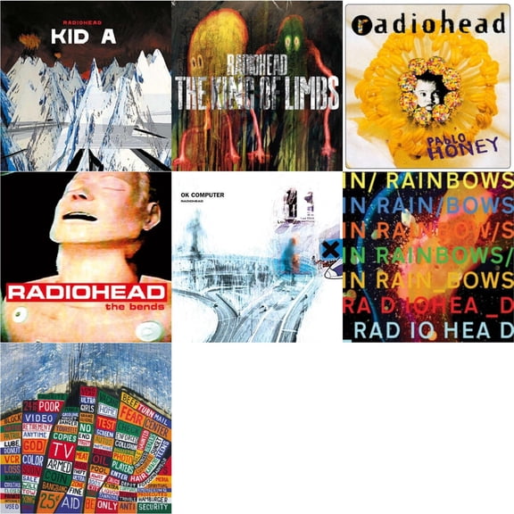 Kid A (2LP/180G) & King Of Limbs (180G) & Pablo Honey (180G) & Bends (180G) & Ok Computer (2LP/180G) & In Rainbows (180G) & Hail To The Thief (2LP/45 RPM/180G)