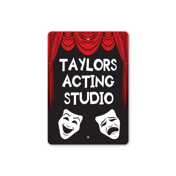 Kid Acting Studio Aluminum Metal Decor Sign - 10x14 inches