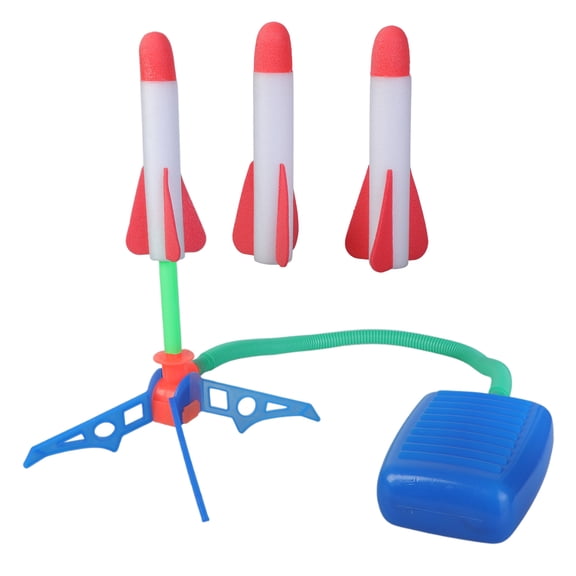 Kid Air Rockets Foot Toy Sport Game Jump Stamp Outdoor Child Playset Toy Pressed Rockets Pedal Game