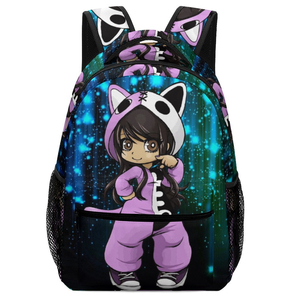 Kid Aphmau Neon Light School Backpack Bookbag Daypack School Bag for ...