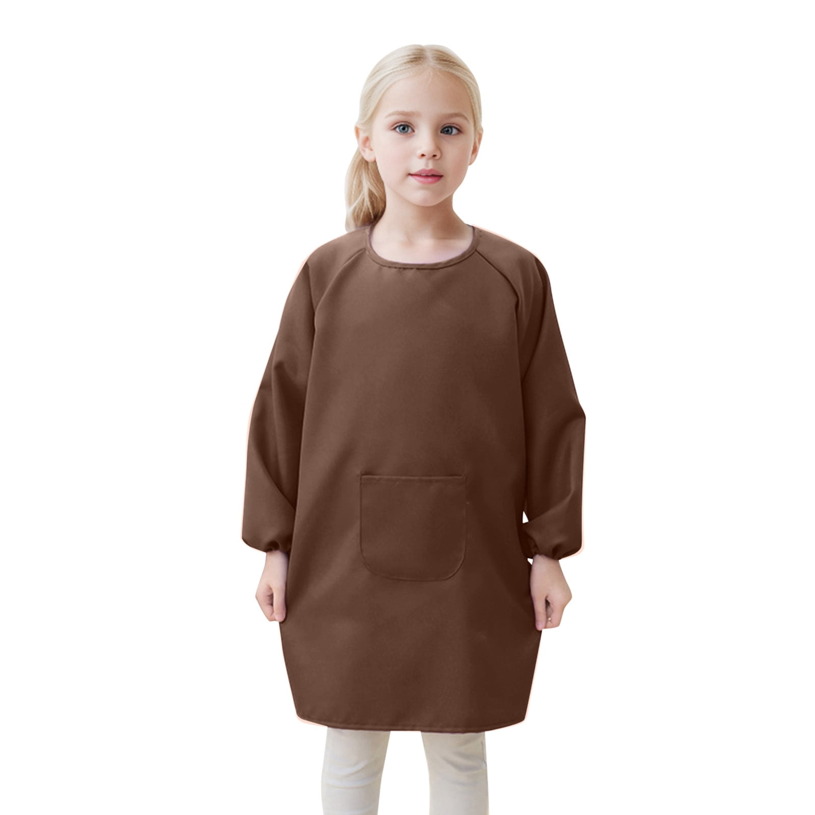Kid Art Smock Apron With Pocket For Children Artist Painting Aprons Smocks With Long Sleeve