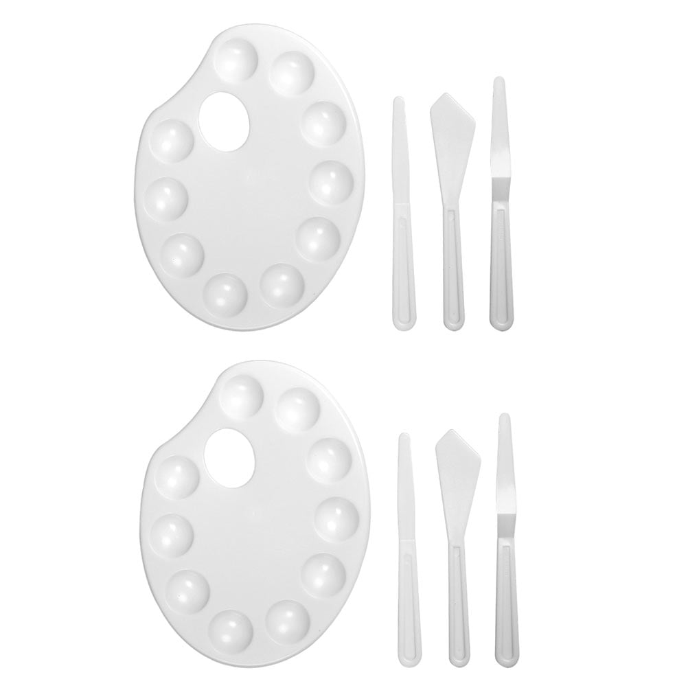 Kid Art Supplies Mixing Painting Trays Palette Drawing Board White