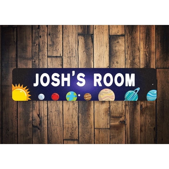 Kid Astronomy Decor Kid Planet Sign Kid Planet Lover Planet Kid Room Sign Kid Sign Kid Room Custom -Quality Kid Room Sign - Size: 16 x 4 Inches