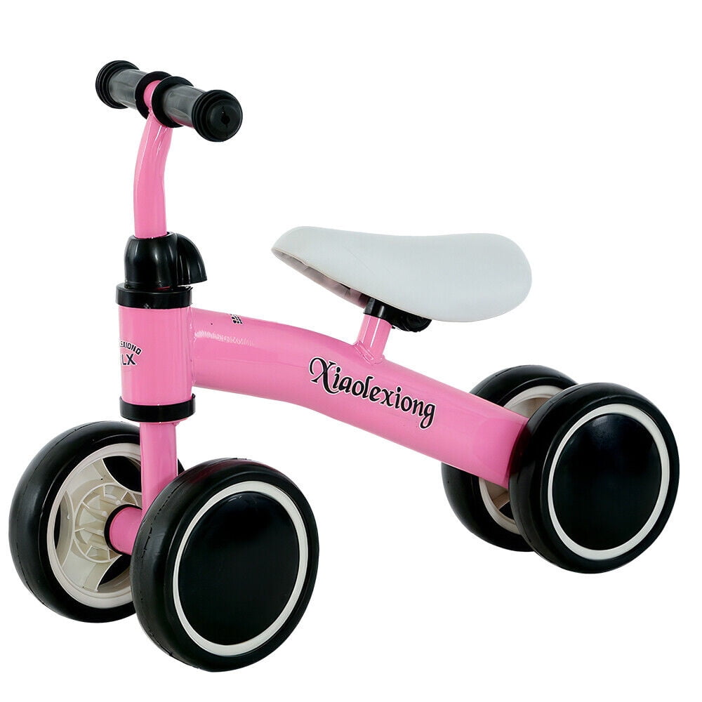 Kid Balance Bike, 4 Wheels Toddlers Training Bicycle Lightweight