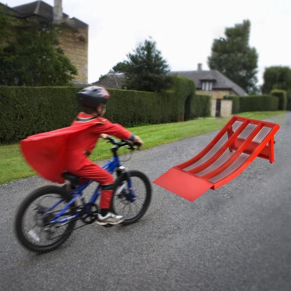 Kid Bike Ramp, 6-12 Skateboard Jumps, Detachable Construction - Heavy-Duty RC Car Training