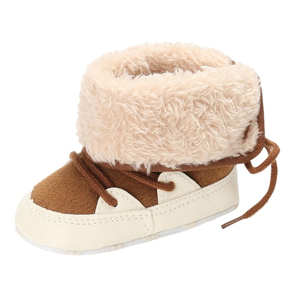 Kid Boots Baby Booties Girl Boy Shoes Winter Warm Ankle Boots Rubber Sole Anti Prewalker Boots