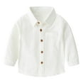 thumbnail image 1 of Kid Boy Collar Shirt Boys' Polo Shirts Short Sleeve Polo Fashion Shirts 7-8 Years, 1 of 4