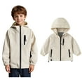 thumbnail image 1 of Kid Boy Jackets Kids Windbreaker Jacket Hoodie Zip Up Toddler Light Jacket Fall Jacket Boys Outfits Size 4-5 Years, 1 of 4