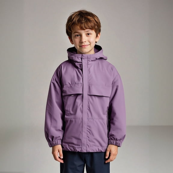 Kid Boy Jackets Kids Windbreaker Jacket Zipper Hoodie Toddler Light Jacket Fall Coat School Clothes for Girls 4-5 Years