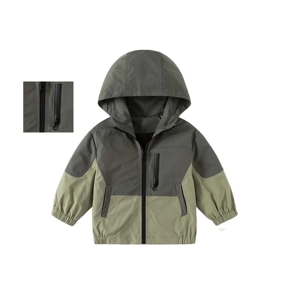 Kid Boy Jackets Toddler Windbreaker Jacket Hoodie Zip Up Girls Lightweight Jacket Fall Jacket Kids Trendy Clothes 8-10 Years