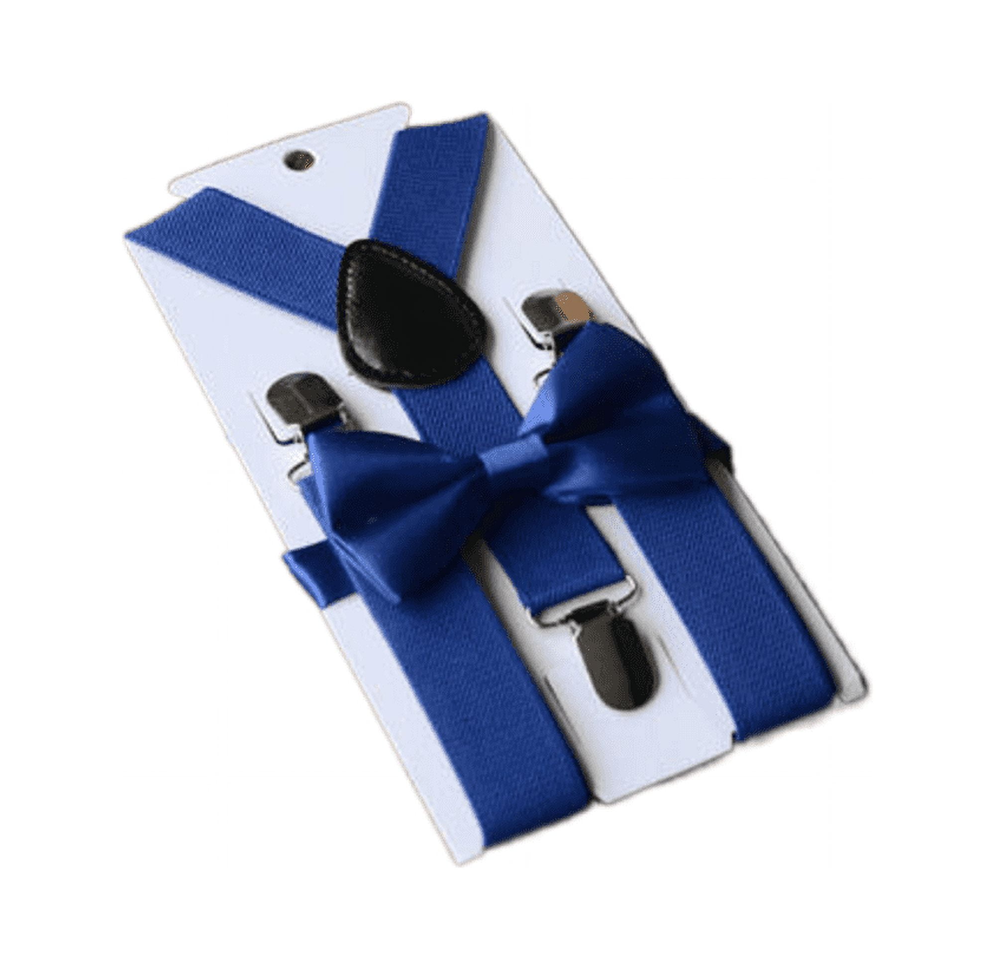 Kid Boy Suspender Bow Tie Sets Suit Tuxedo Adjustable Tie Clipon