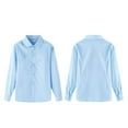 thumbnail image 1 of Kid Boys Button Down Shirts Blue Uniform Shirts for Boys Formal Outfit Boys Uniform Shirts 9-10 Years, 1 of 4
