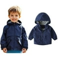 thumbnail image 1 of Kid Boys Clothes Toddler Windbreaker Zip Up Hoodie Girls Lightweight Jacket Fall Coat School Clothes for Girls 7-8 Years, 1 of 4