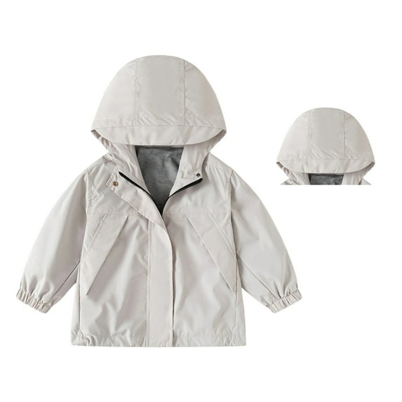 Kid Boys Clothes Wind Breaker Zip Up Hoodie Girls Lightweight Jacket Fall Coat Boys Clothes Size 6-7 Years