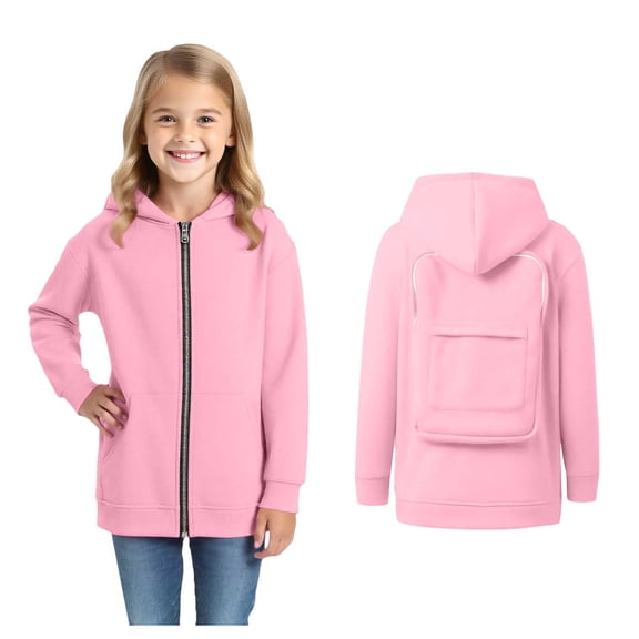 Kid Boys Creative Hoodie Backpack Hoodie Kids Zip up Hoodie Girls Lightweight Long Sleeve Hoodies 8-9 Years Girl Clothes Preppy Clothes