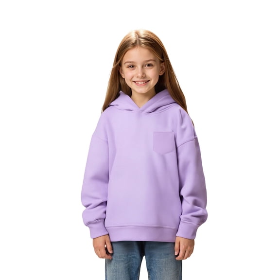 Kid Boys Hoodie Purple Hooded Long Sleeve Pullover Tops Fall Winter Clothes Toddler 2-3 Years Boys Clothes