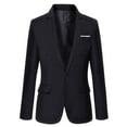 thumbnail image 1 of Kid Boys Suit Jacket Long Sleeve Suits Boys Black Suit Blazer For Boys Boys Spring Jackets Size 6XL Formal Outfits, 1 of 2