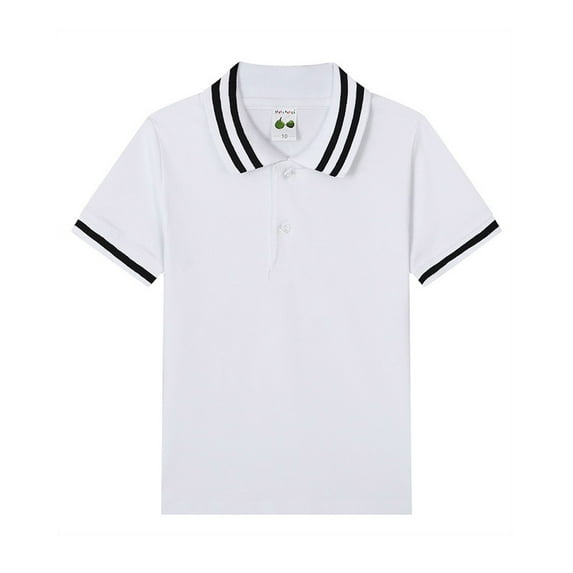 Kid Boys Polo Shirt Boys Polo Shirt Short Sleeve Toddler Shirts Rugby Shirts 4-5 Years