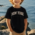 thumbnail image 1 of Kid Boys Tshirt New York Graphic T Shirt Short Sleeve Fashion Tops Tees T-Shirts for Girls 10-11 Years, 1 of 4