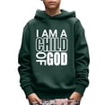 thumbnail image 1 of Kid Boys Sweatshirt I AM A CHILD OF GOD Letter Print Cute&Cozy Pullover Hoodies Size: 5-14, 1 of 8