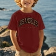 thumbnail image 1 of Kid Boys T Shirts Los Angeles Shirts Kids Letter Printed Short Sleeve Crewneck Undershirts T Shirts for Girls 8-9 Years, 1 of 3