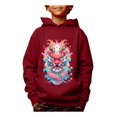 thumbnail image 1 of Kid Boys Tops Year Of The Dragon Print Hoodies Pullover Long Sleeve Casual Graphics Design Spring Fall Sweatshirt, 1 of 8
