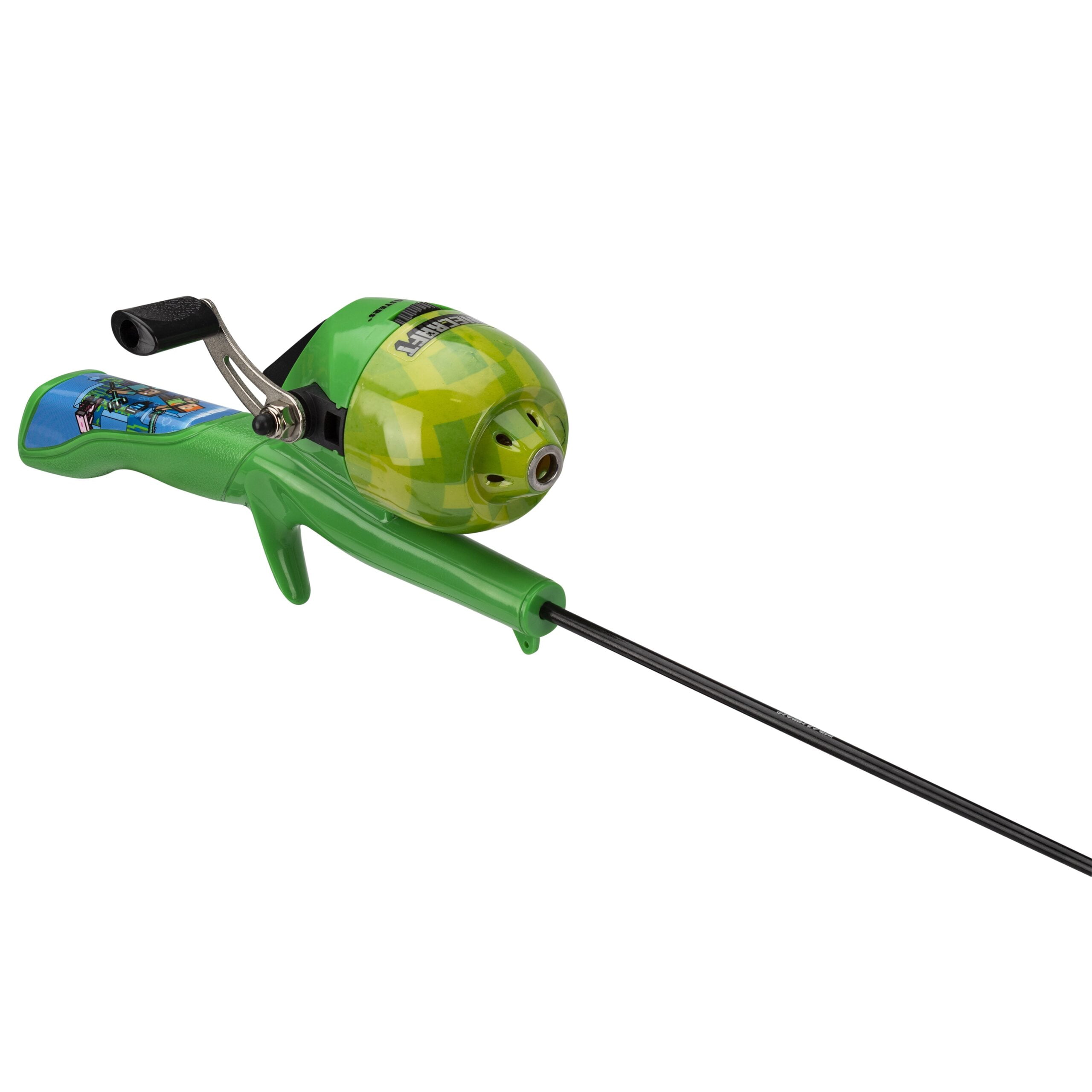 Kid Casters Minecraft Youth Fishing Spincast Fiberglass Combo