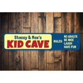 thumbnail image 1 of Kid Cave Rules Novelty Decor, Metal Wall Sign - 4x18 Inches, 1 of 4