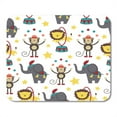 thumbnail image 1 of Kid Circus Pattern Design Baby Elephant Lion Tent Adorable Big Mousepad Mouse Pad Mouse Mat 9x10 inch, 1 of 3