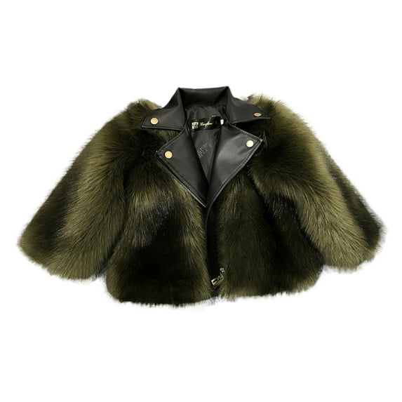 Kid Coat Fall Winter 3-4 Years Kids Toddler Baby Girls Solid Print Long Sleeve Hooded Coat Tops Warm Fall Winter Clothes Kid Cloth,Green