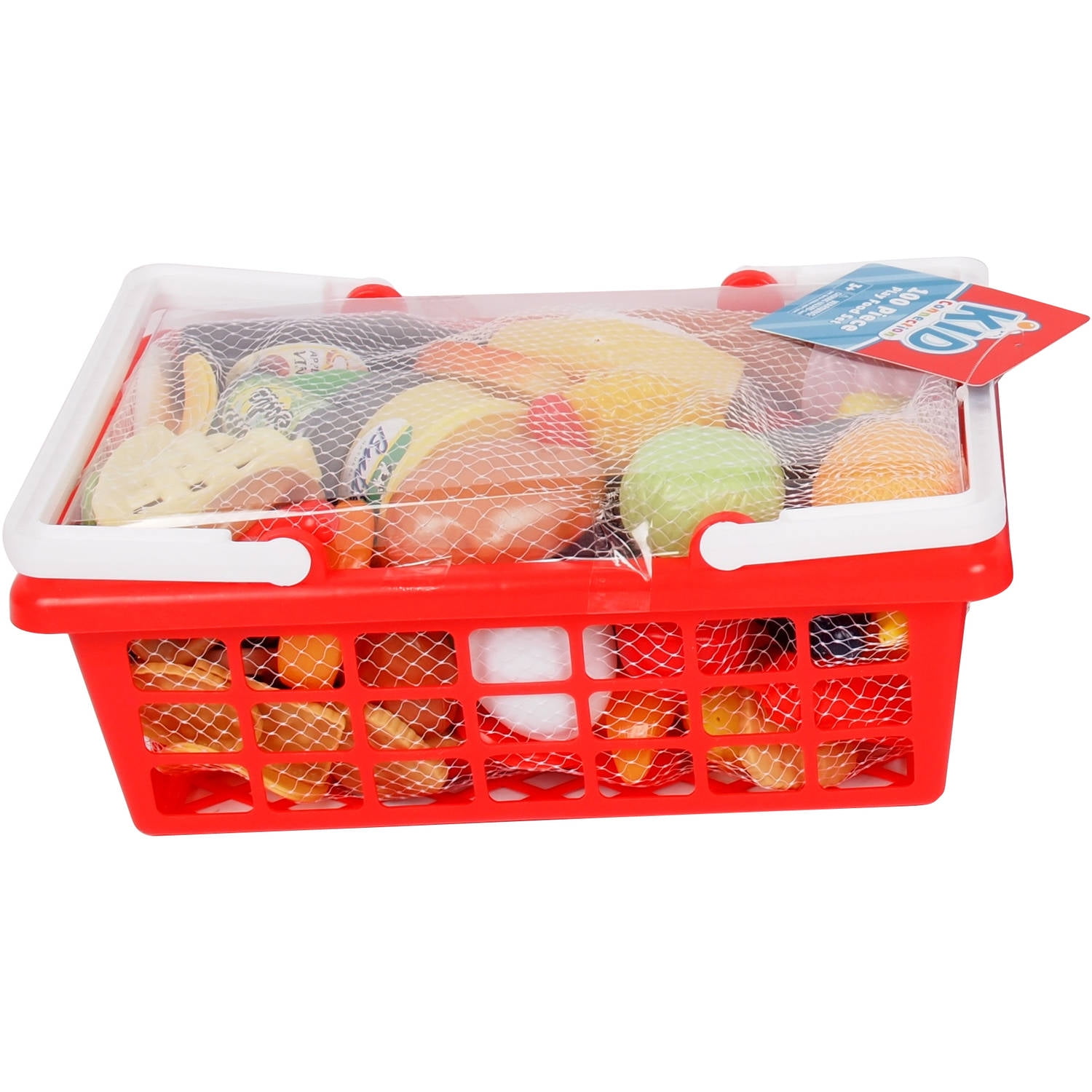 Kid Connection 100pcs Playfood Basket (red)