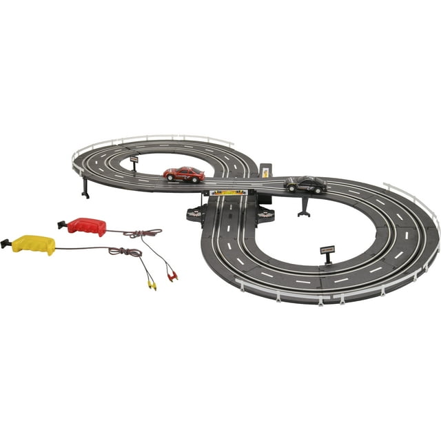 Kid Connection 37-Piece Road Racing Track Play Set, Battery Operated