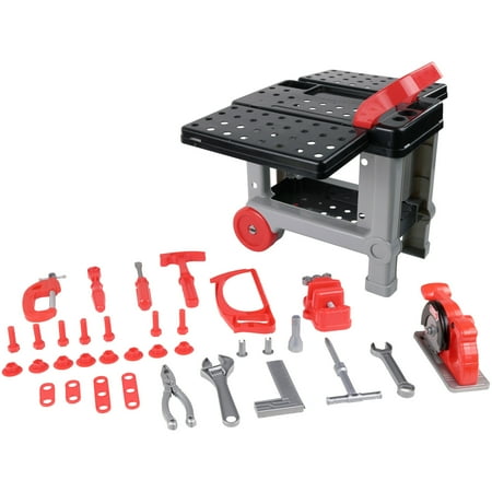 Kid Connection 38-Piece Tool Cart Play Set with Realistic Sound