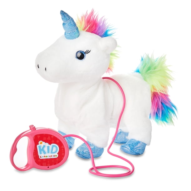 Kid Connection Walking Unicorn Plush Toy for Child Comfort