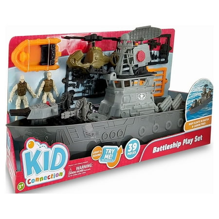 Kid Connection Battle Ship Play Set, 39 Pieces
