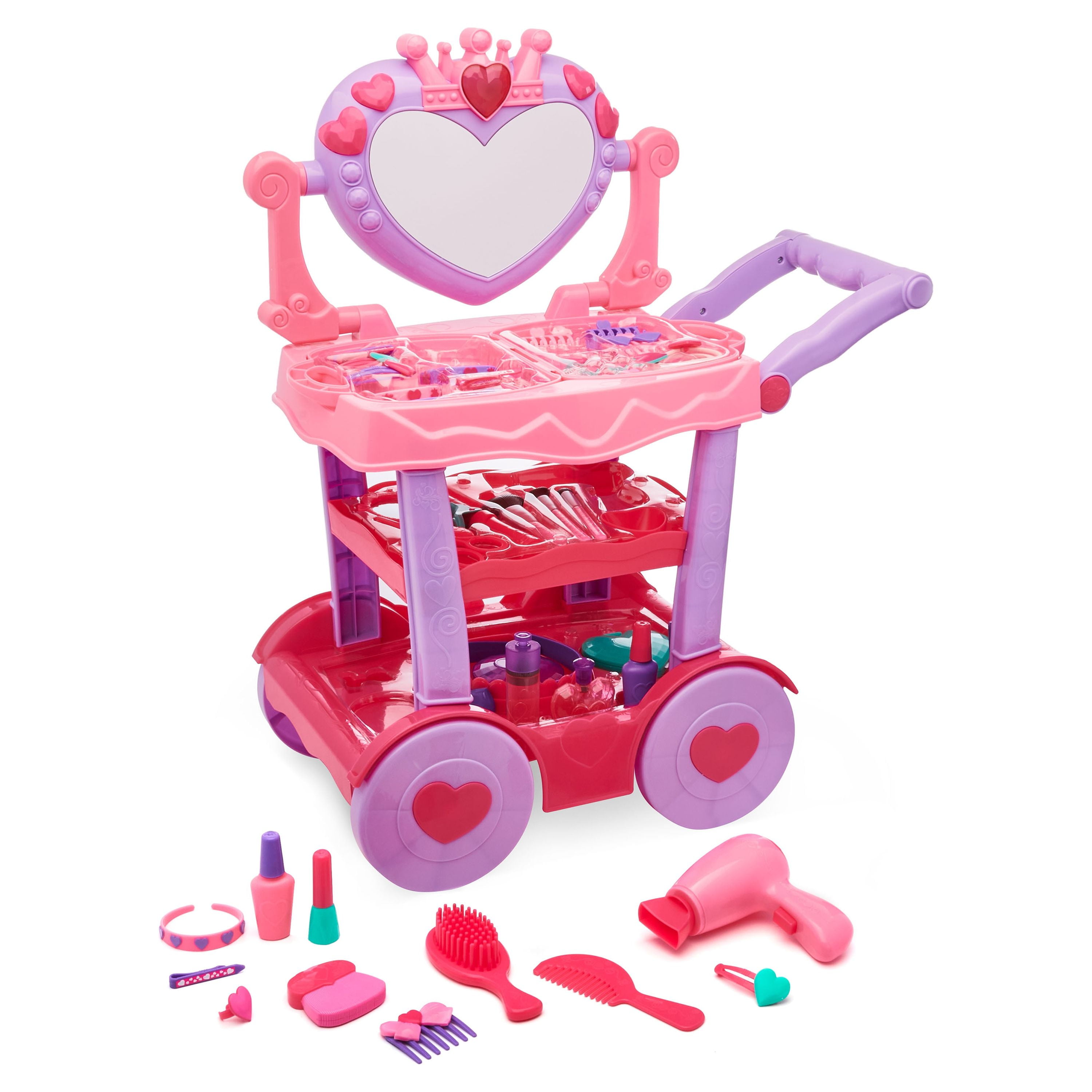 Kid Connection Beauty Cart Play Set, 53 Pieces