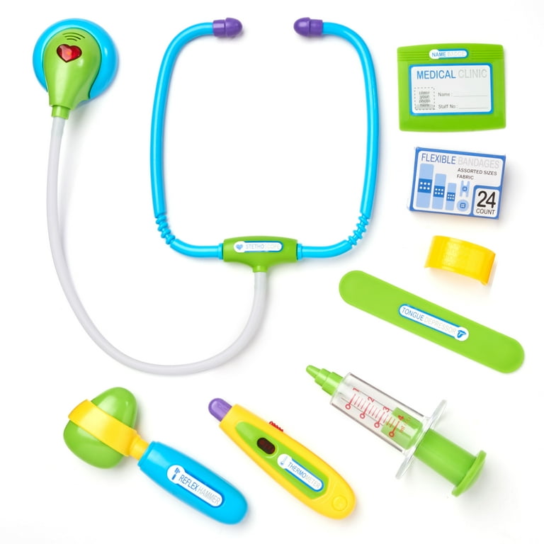 Kid Connection Doctor Play Set, 8 Pieces, Medical Toys for