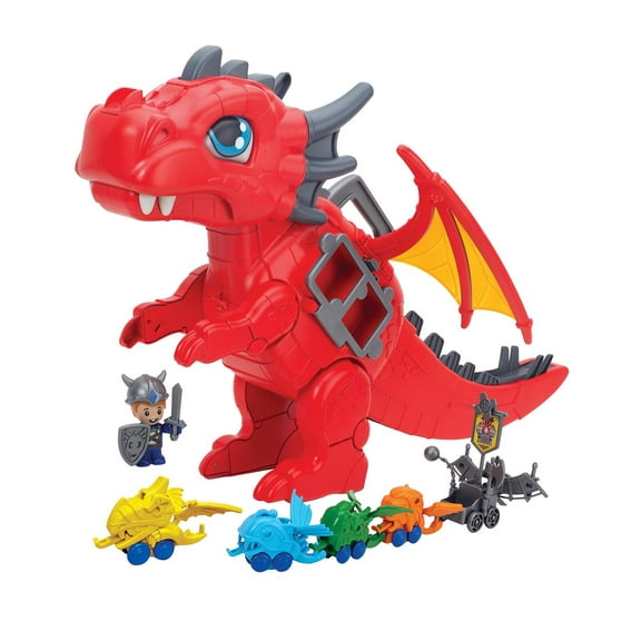 Kid Connection Dragon Car Carrier Play Set, 21 Pieces