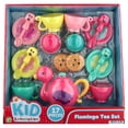 thumbnail image 1 of Kid Connection Flamingo Pretend Play Tea Set, 17 Pieces, 1 of 7