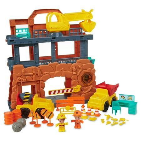 Kid Connection Mega Construction Site Play Set, 33 Pieces