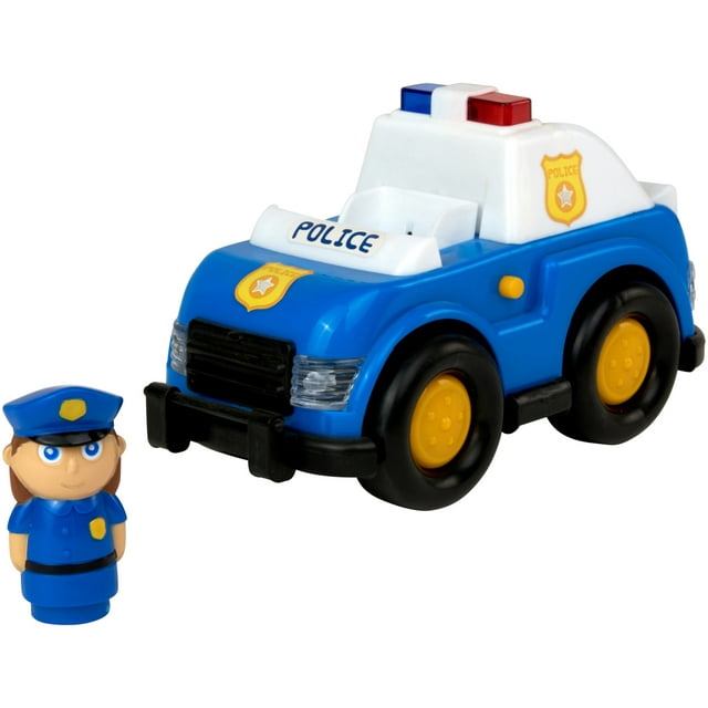 Kid Connection My First Vehicle Toy Car with Action Figure Police Vehicle Playset (2 Pieces)