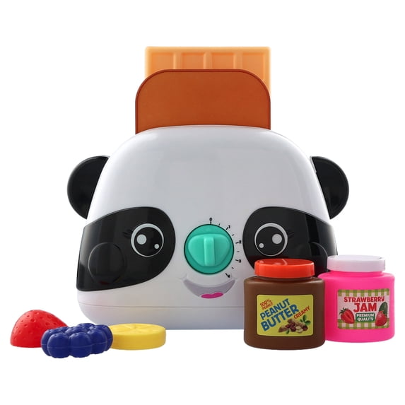 Kid Connection Panda Toast Pretend Play Set, 8-Piece, Multicolor