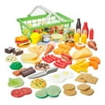 thumbnail interactive-video image 1 of Kid Connection Play Food Basket, 100 Pieces, Toddler Toys, 1 of 10