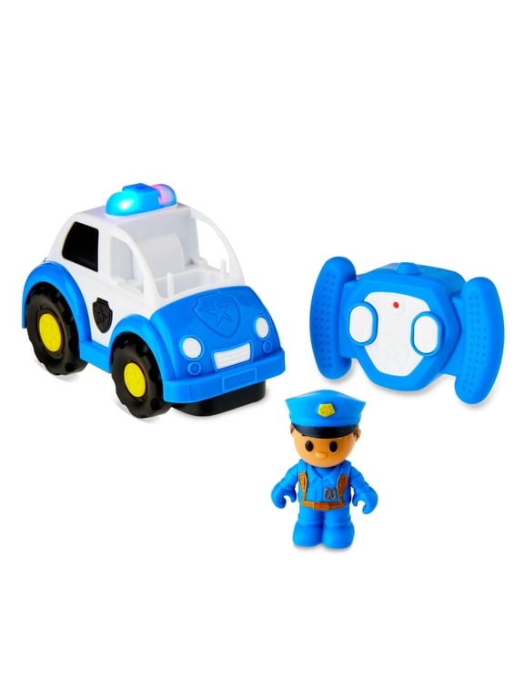 Radio Control Police Car, Blue, 3-Piece Set