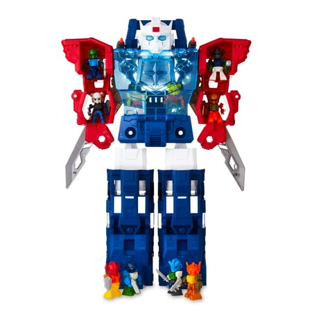 Kid Connection Robot Transporter, Lights and Sounds, 32 Pieces, Toddler Toys
