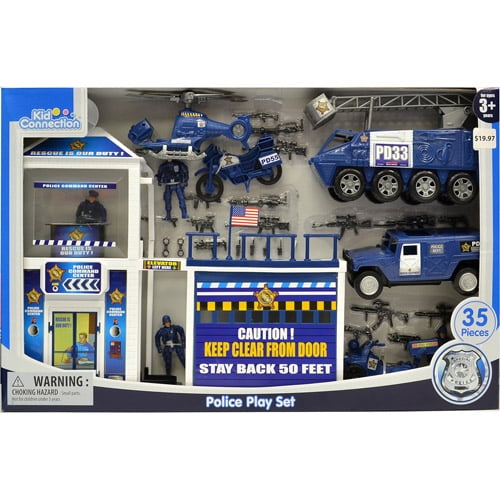 Kid Connection Toys Police Force Military Base Combo Set Assortment