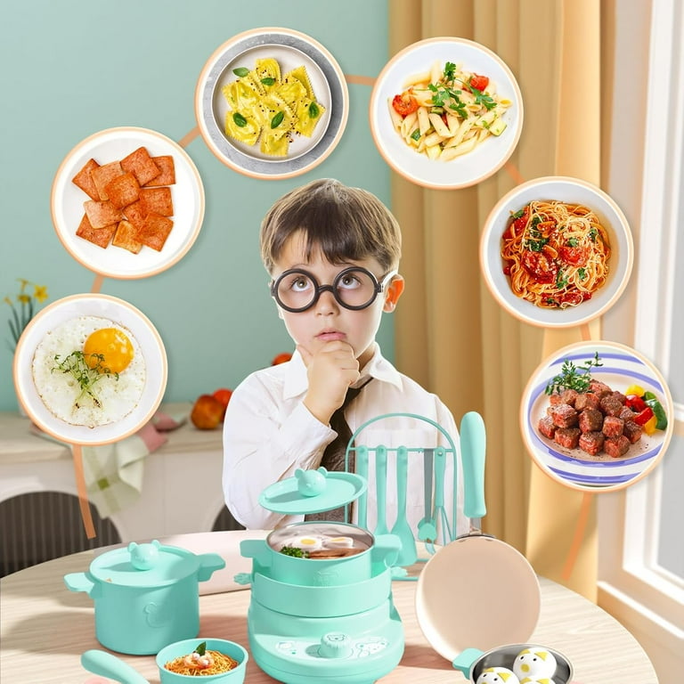 Kid Cooking Set Real Safe Easy Montessori Kitchen Tools, Utensils