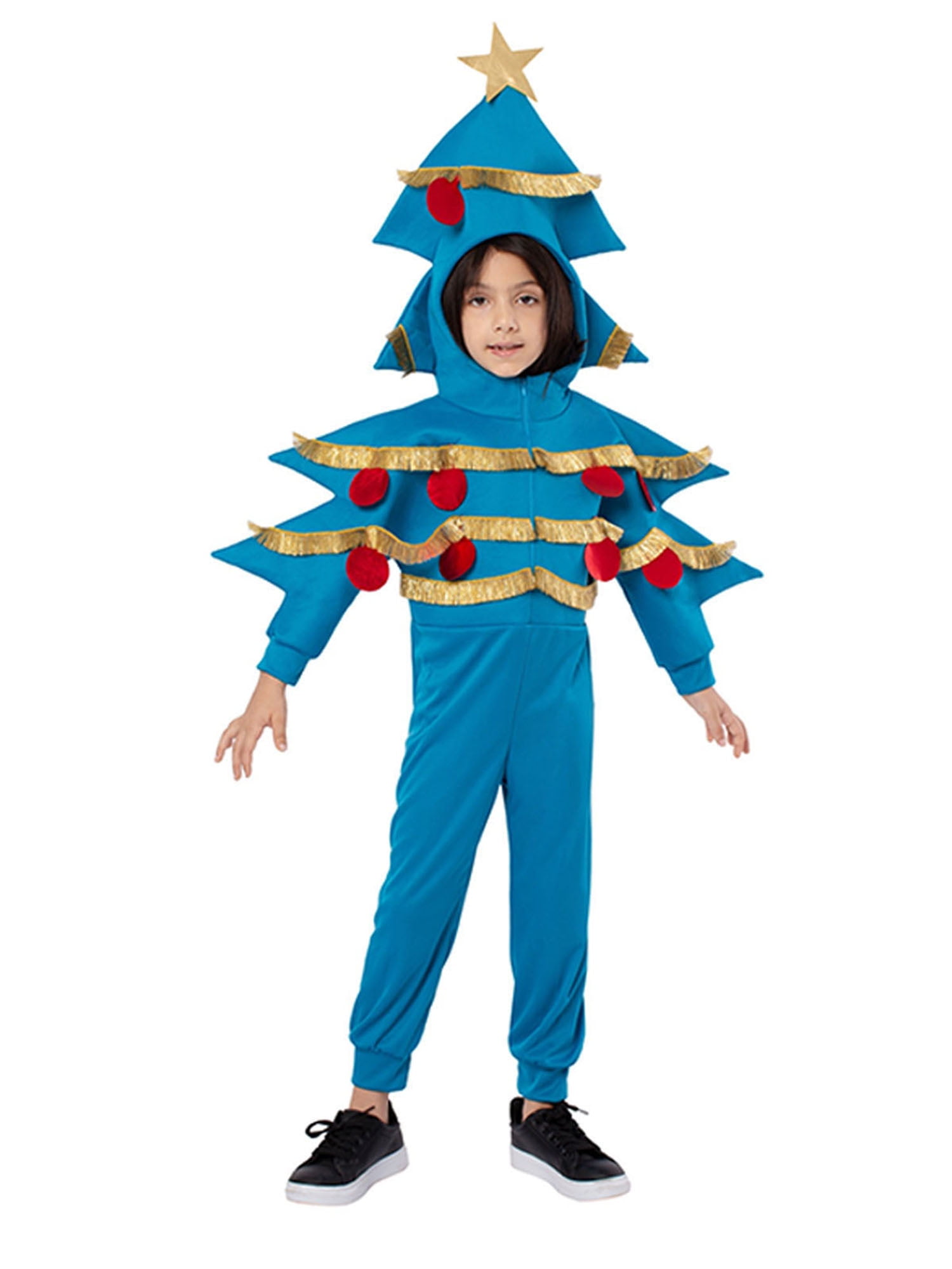 Kid Cosplay Costume Cute Christmas Tree Shaped Hooded Jumpsuit kid-cosplay-costume-cute-christmas-tree-shaped-hooded-jumpsuit
